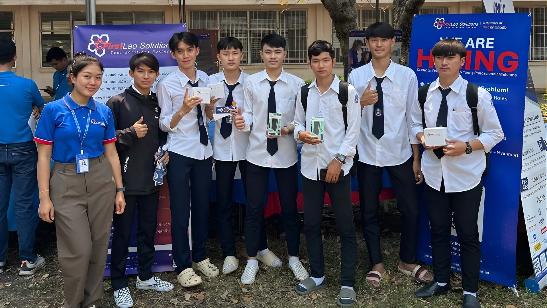 First Lao Solutions Connects with Future Engineers at Faculty of Engineering Job Fair 